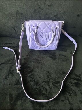 Steve Madden Lavender Quilted Mini Crossbody